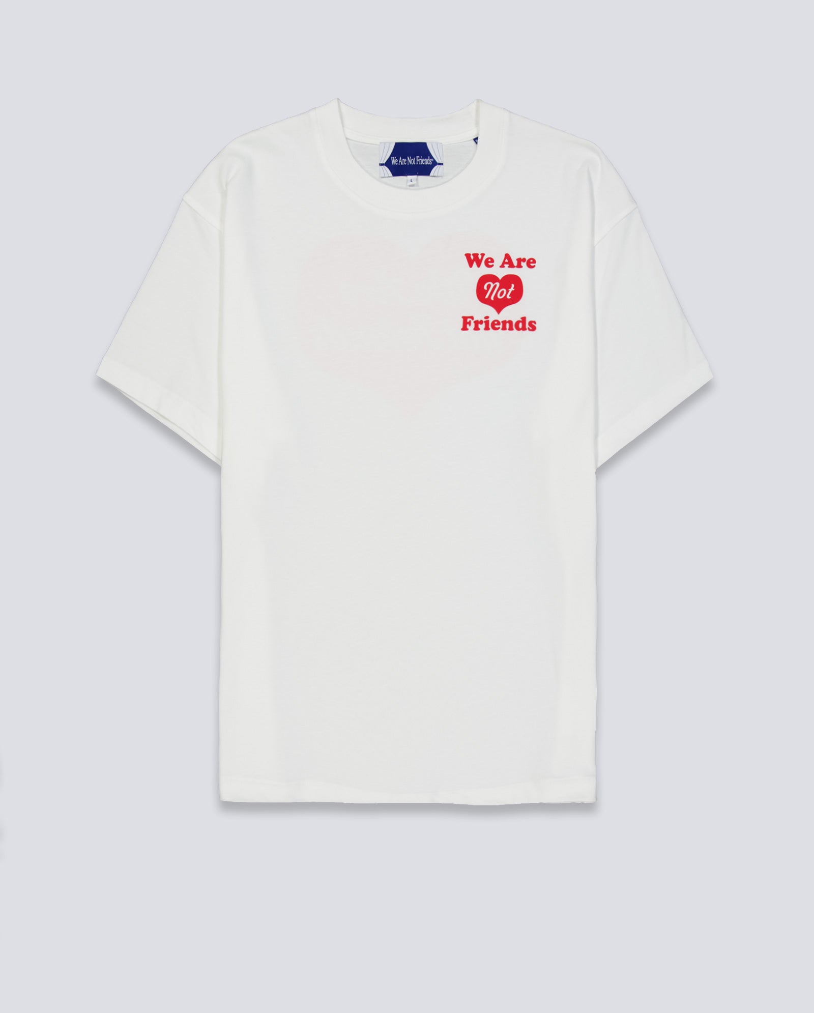 Camiseta We Are Not Friends Heart House Blanca Unisex