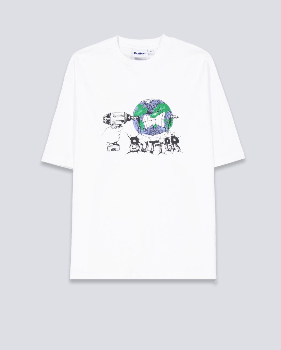 Camiseta Butter Goods Drill Blanca Unisex