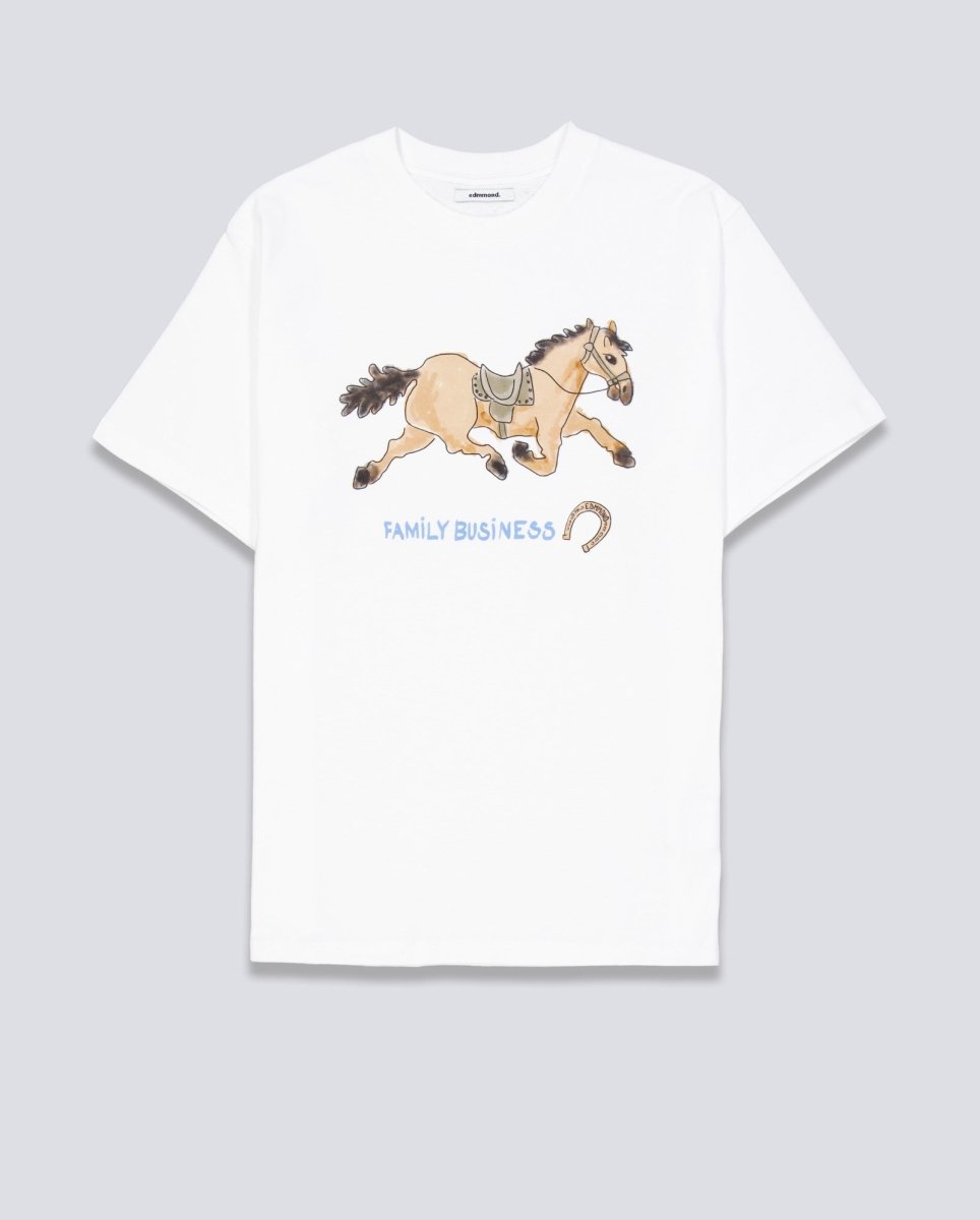 Camiseta Edmmond Studios Family Business Blanco Unisex