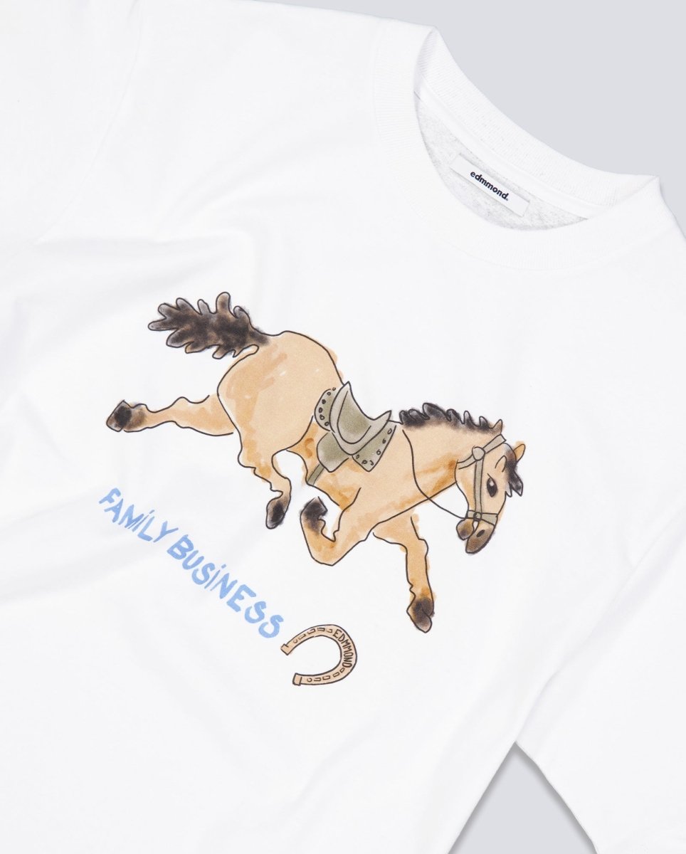 Camiseta Edmmond Studios Family Business Blanco Unisex