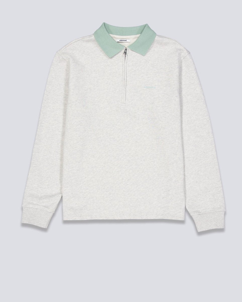 Polo Edmmond Studios Minilogo Zip Gris Unisex