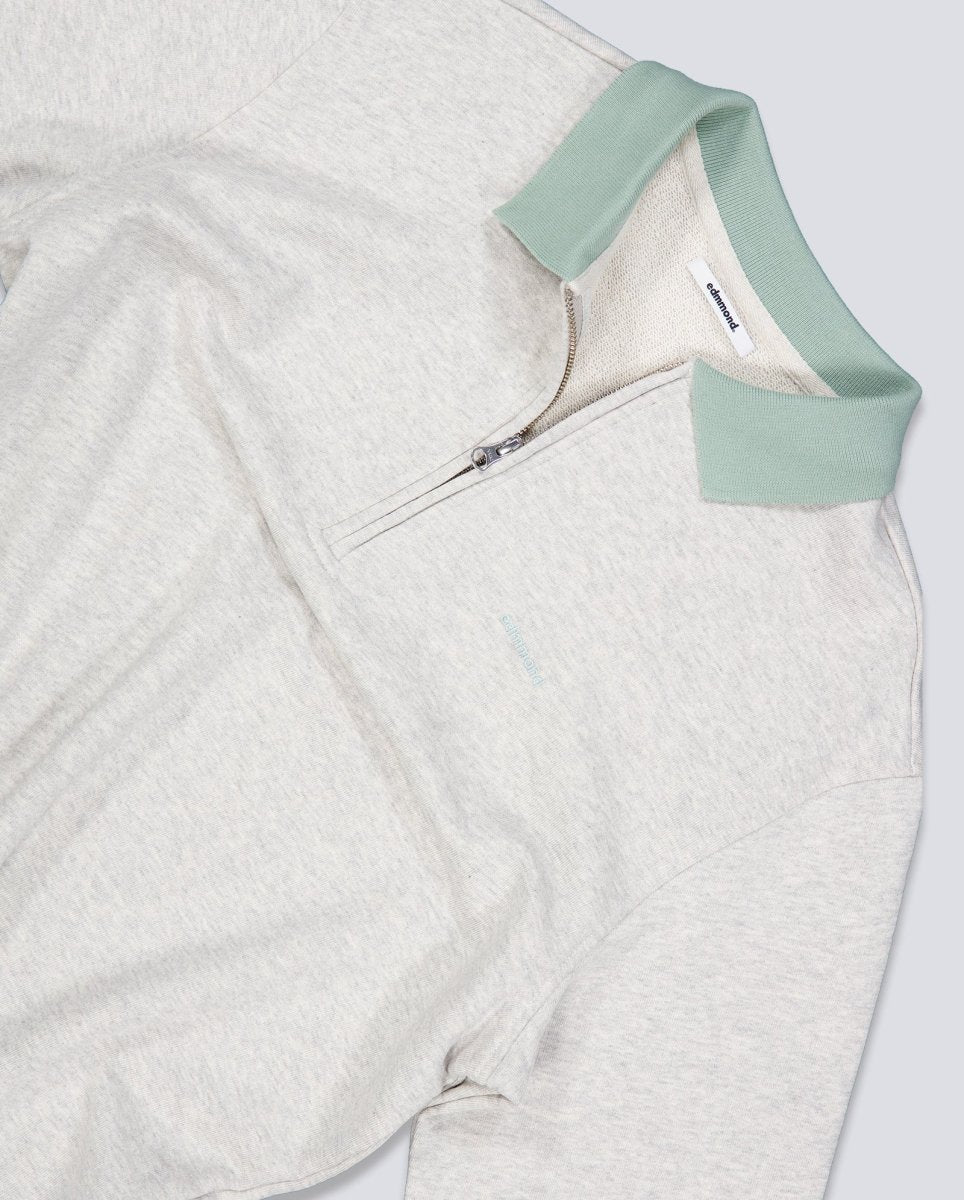 Polo Edmmond Studios Minilogo Zip Gris Unisex