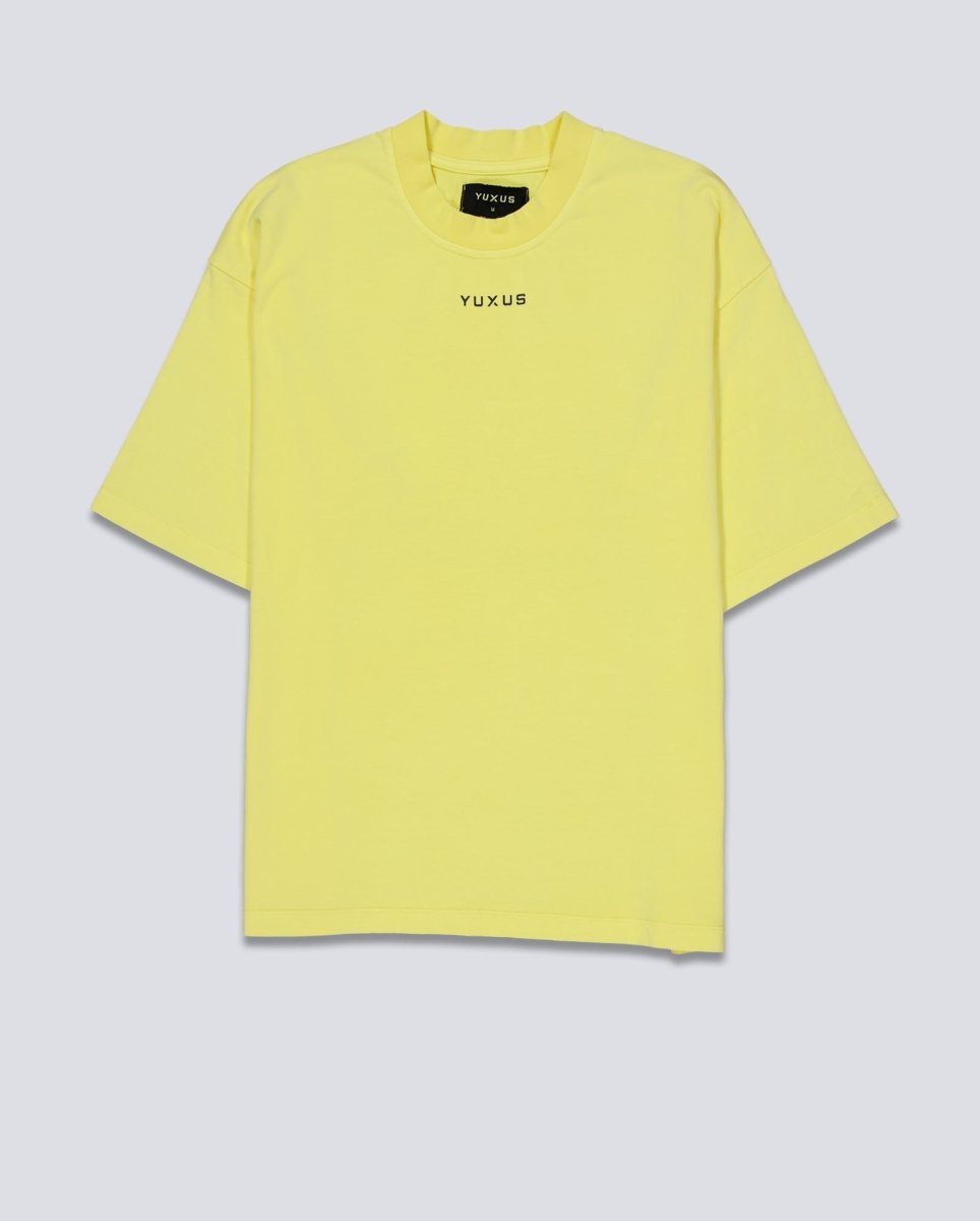 Camiseta Yuxus Flax Patterns Amarillo Unisex