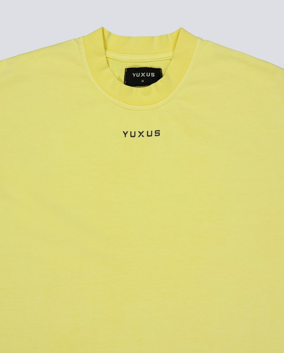 Camiseta Yuxus Flax Patterns Amarillo Unisex
