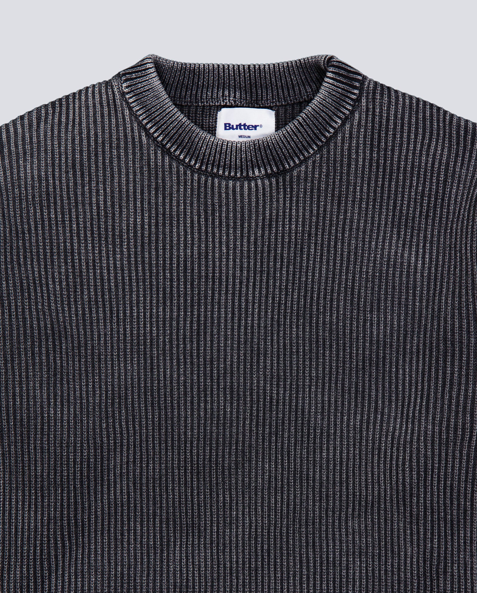 Jersey Butter Goods Bleach Knit Sweater Negro Unisex