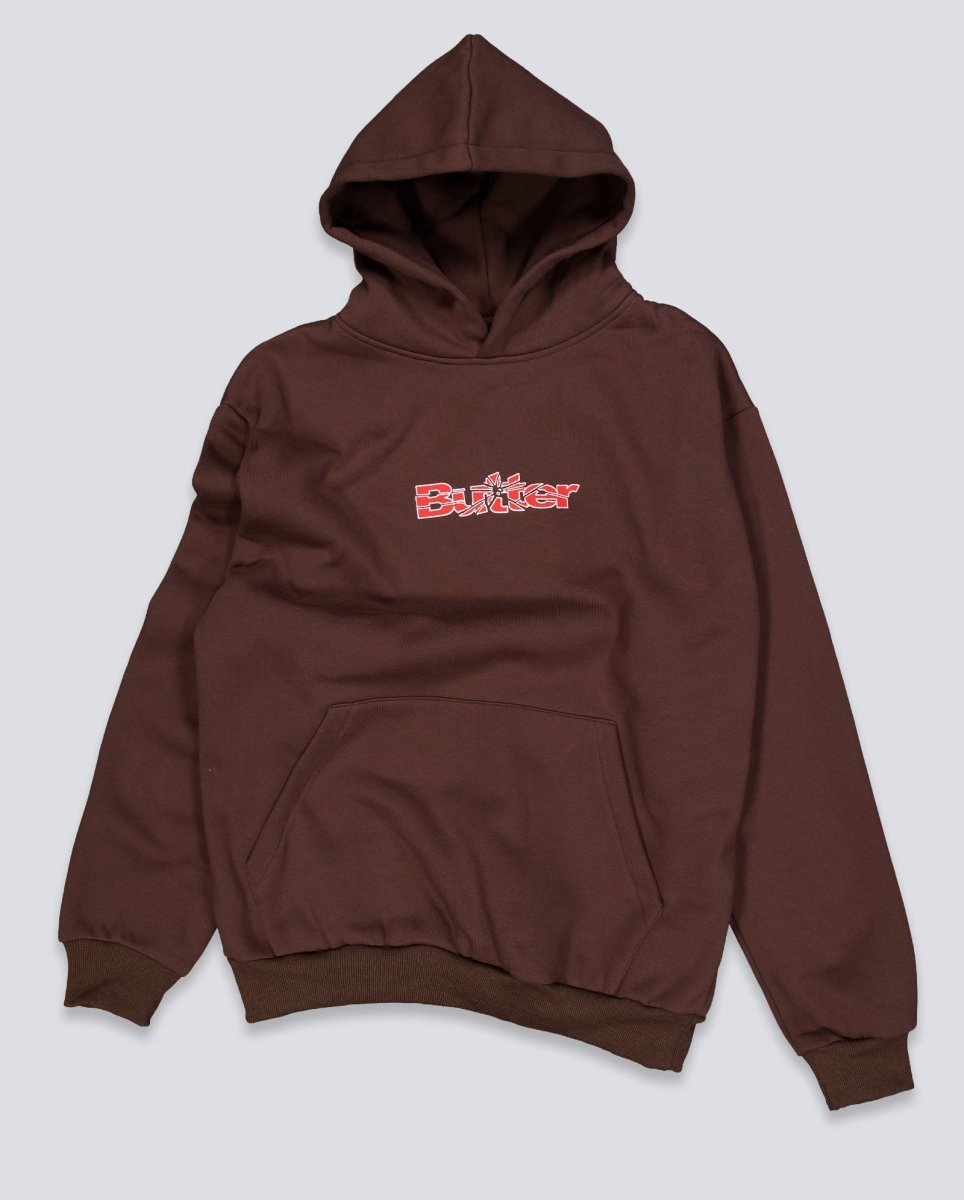 Sudadera Butter Goods Smashed Logo Marrón Unisex