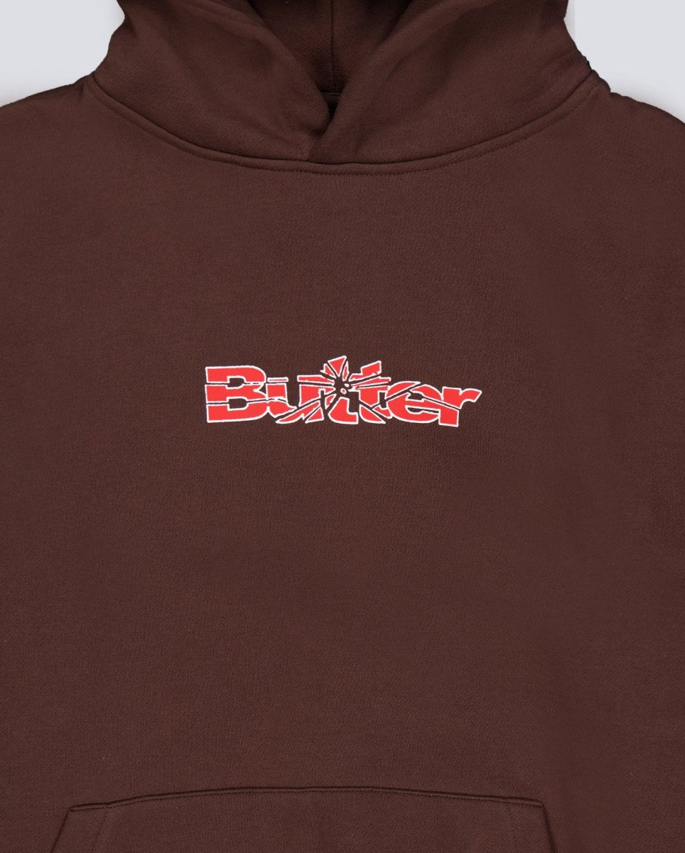 Sudadera Butter Goods Smashed Logo Marrón Unisex