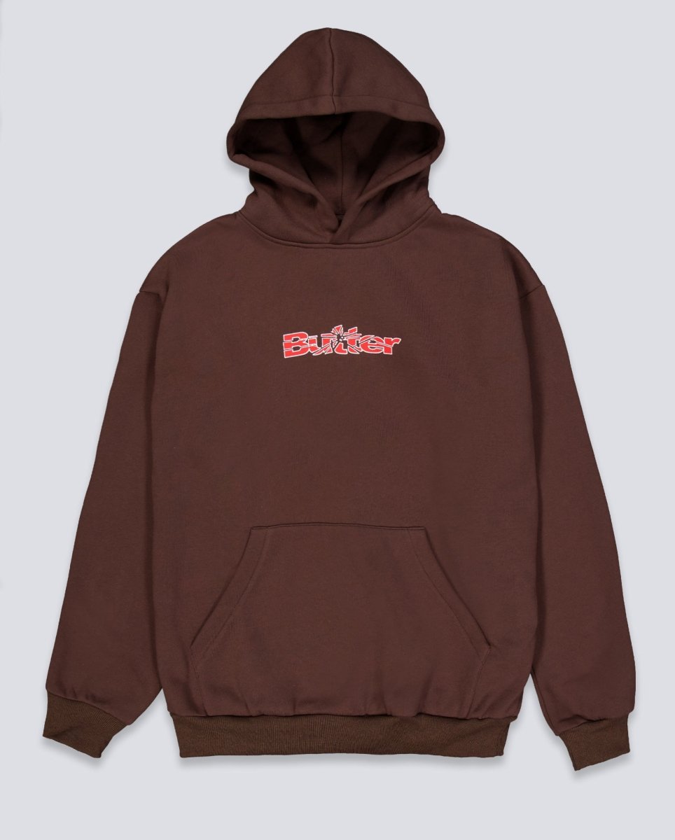 Sudadera Butter Goods Smashed Logo Marrón Unisex