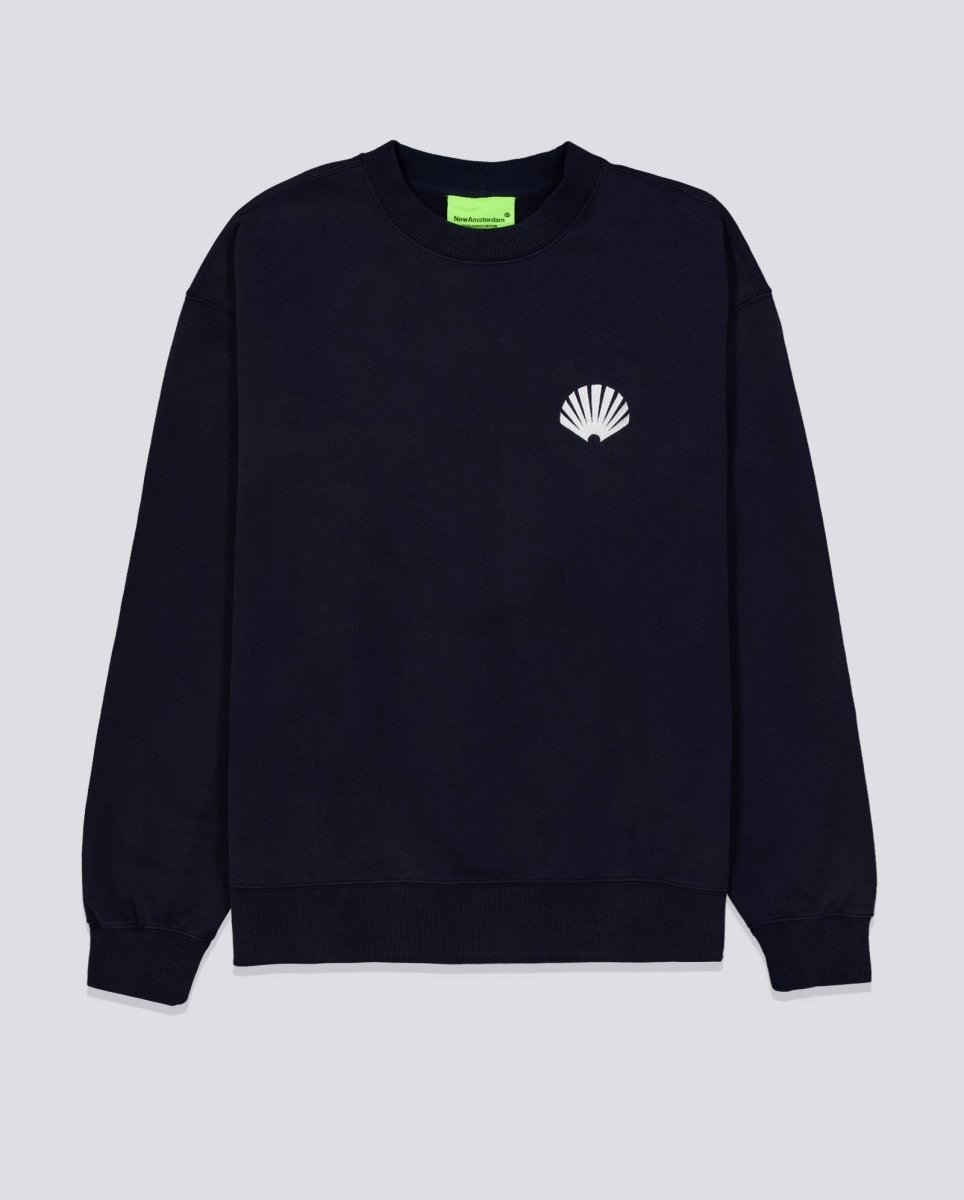 Sudadera New Amsterdam Surf Association Logo Crewneck Azul Unisex