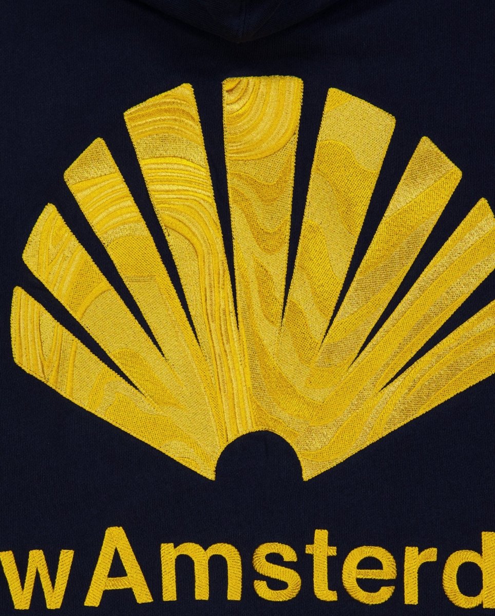 Sudadera New Amsterdam Surf Association Logo Hoodie Azul Unisex