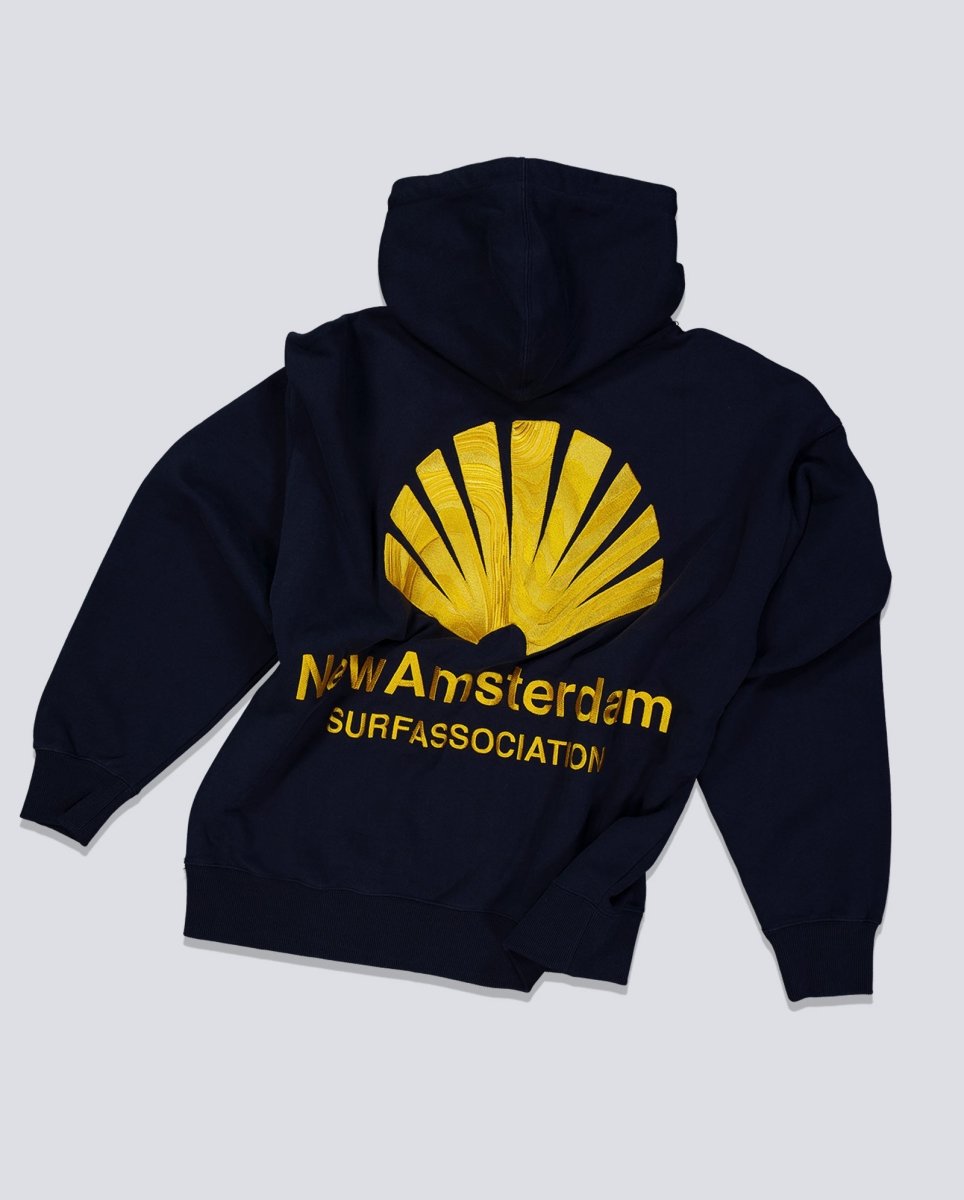 Sudadera New Amsterdam Surf Association Logo Hoodie Azul Unisex