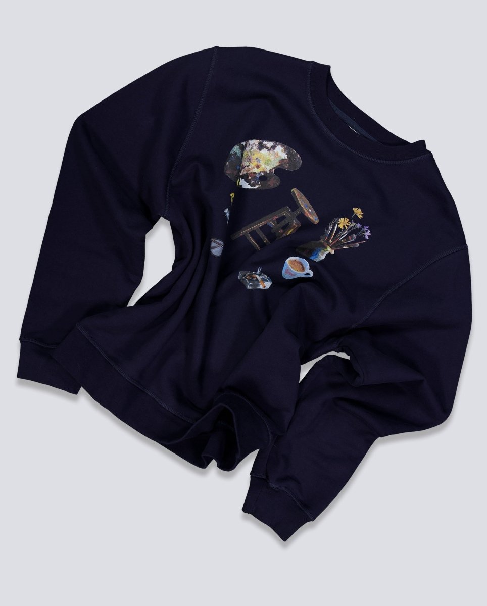 Sudadera Edmmond Studios Still Azul Marino Unisex