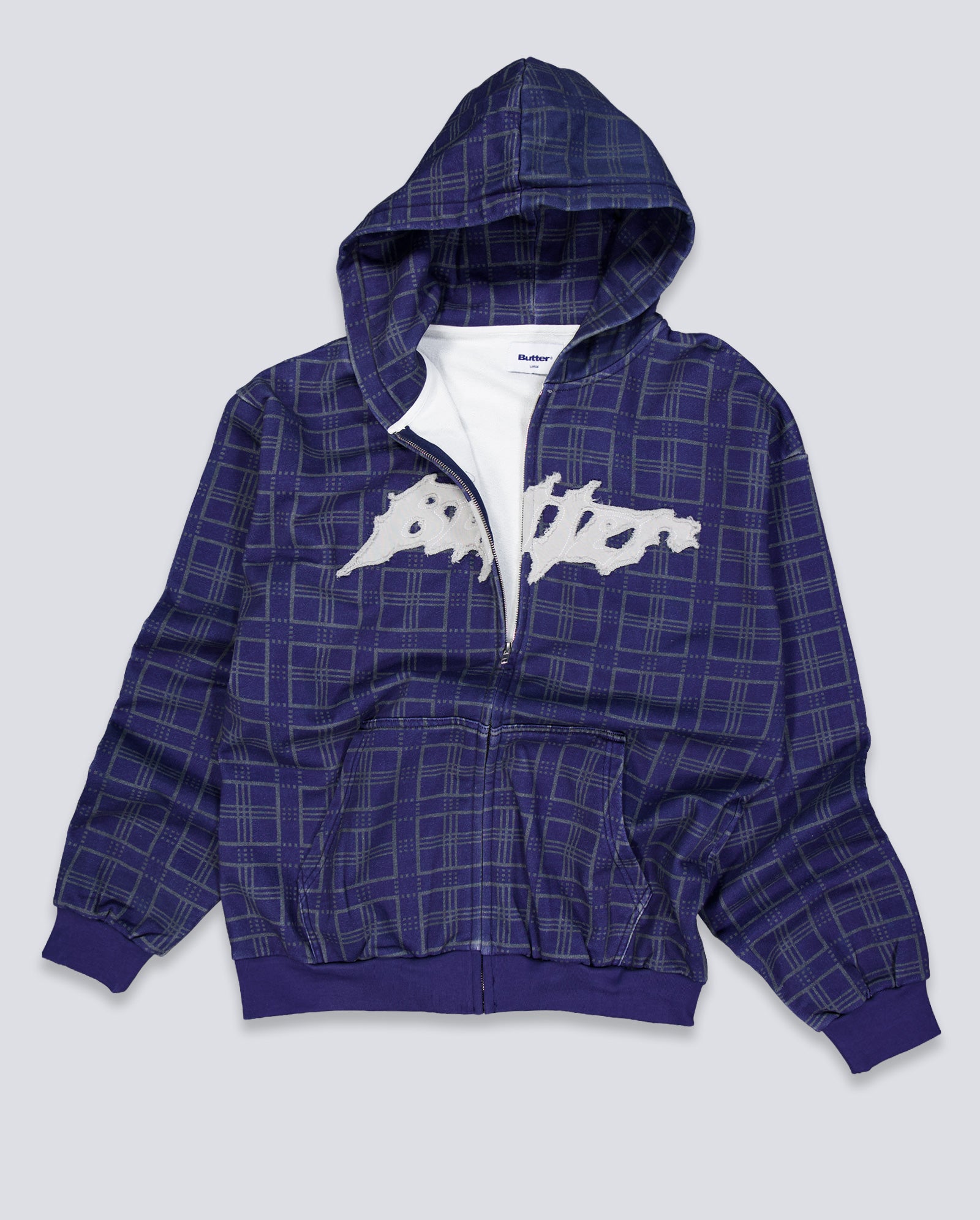 Chaqueta Butter Goods Amplify Zip-Thru Gris Unisex