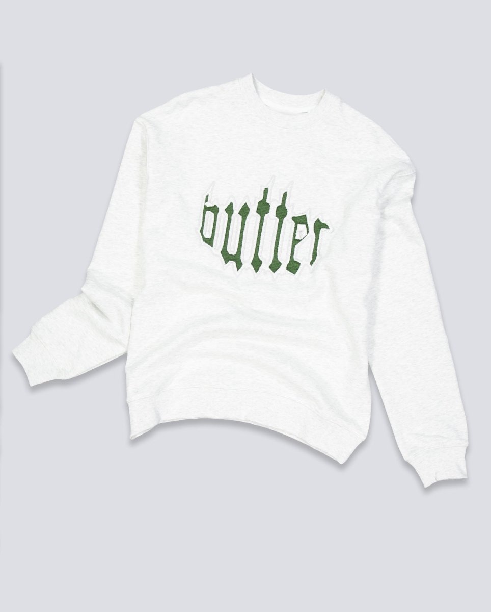 Sudadera Butter Goods Cut Out Applique Gris Unisex