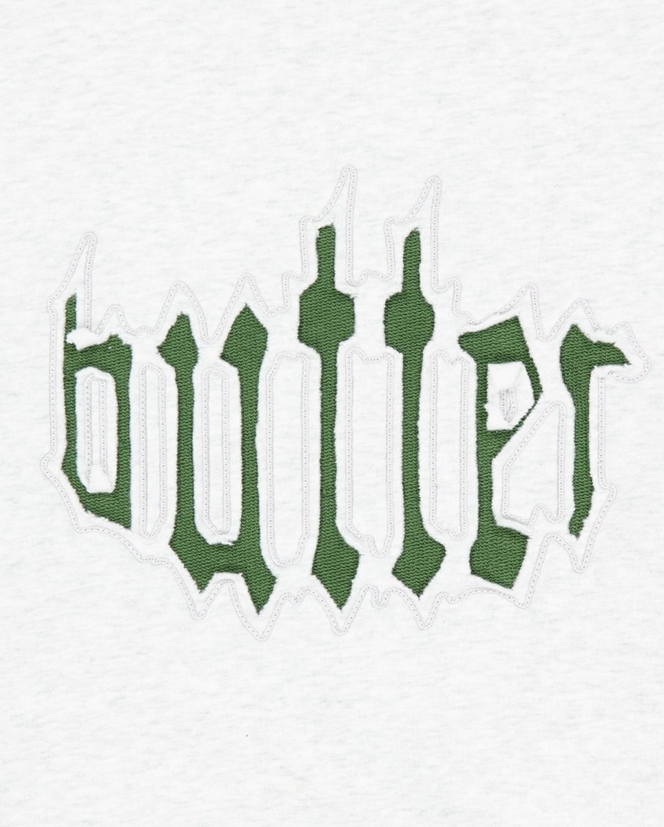 Sudadera Butter Goods Cut Out Applique Gris Unisex