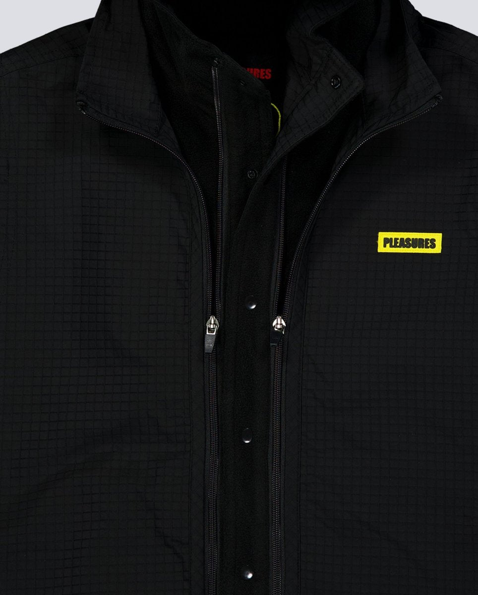 Chaqueta Pleasures Overture Convertible Jacket Negro Unisex