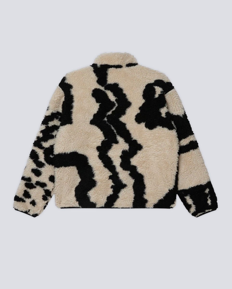 Chaqueta Polar Obey Shaggy Sherpa Negro Unisex