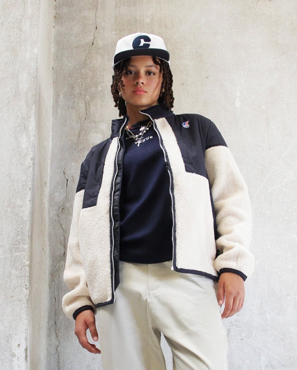 Chaqueta Polar K-Way Sixte 40 Orsetto Negro Y Blanco Unisex