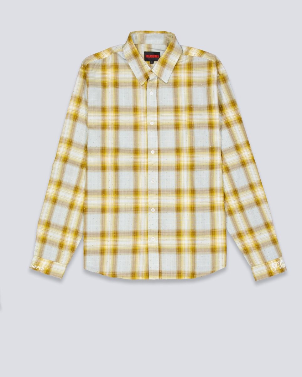 Camisa Pleasues Dizzle Button Up Dijon Amarilla Unisex