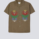 Camisa Obey Perry Marrón Hombre