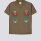Camisa Obey Perry Marrón Hombre