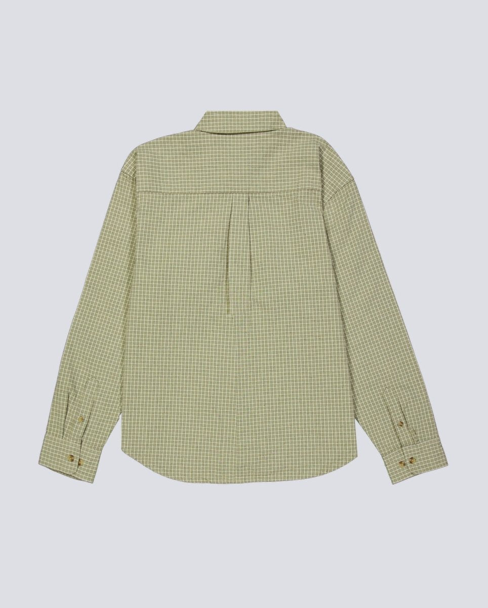 Camisa De Cuadros Obey Jimmy Woven Verde Hombre