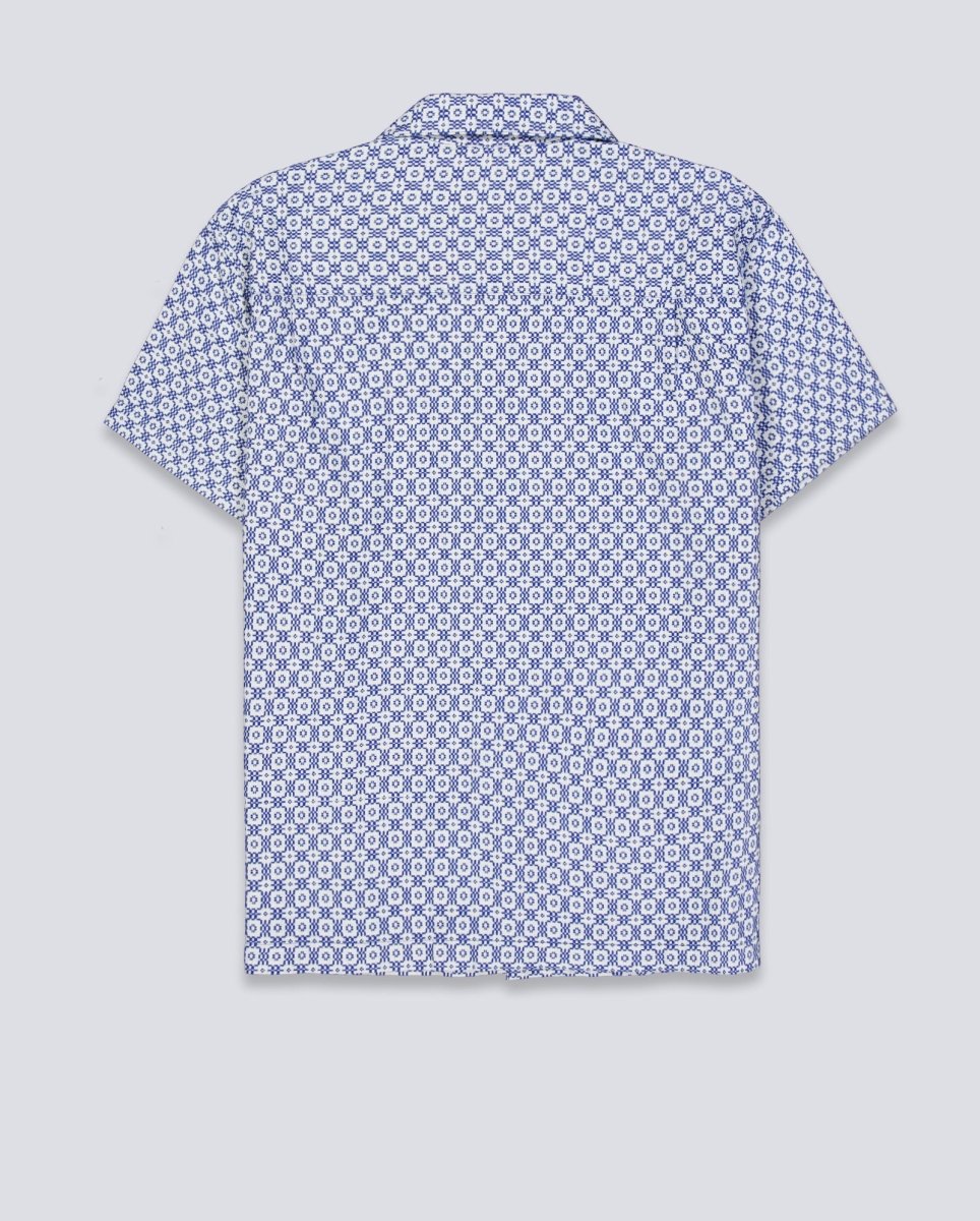 Camisa Obey Adrian Woven Unblaeached Azul Hombre