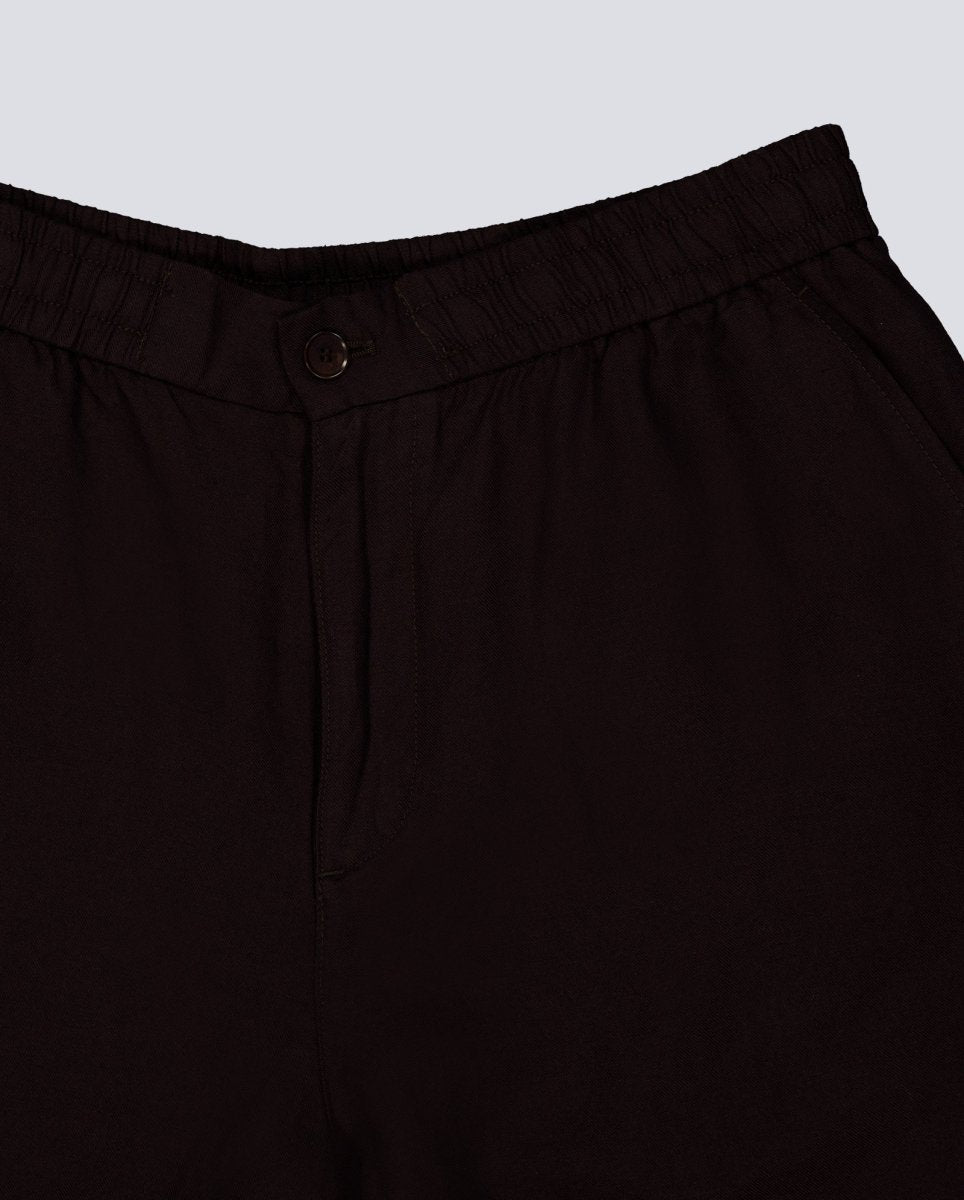 Pantalón corto Lacoste Fit Linen Blend Marrón Hombre