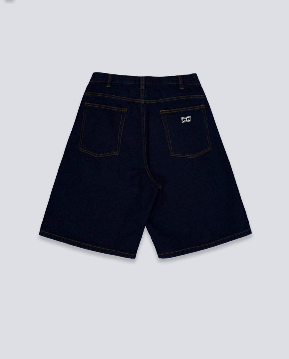 Pantalón Corto Obey Bigwig Baggy Azul Hombre