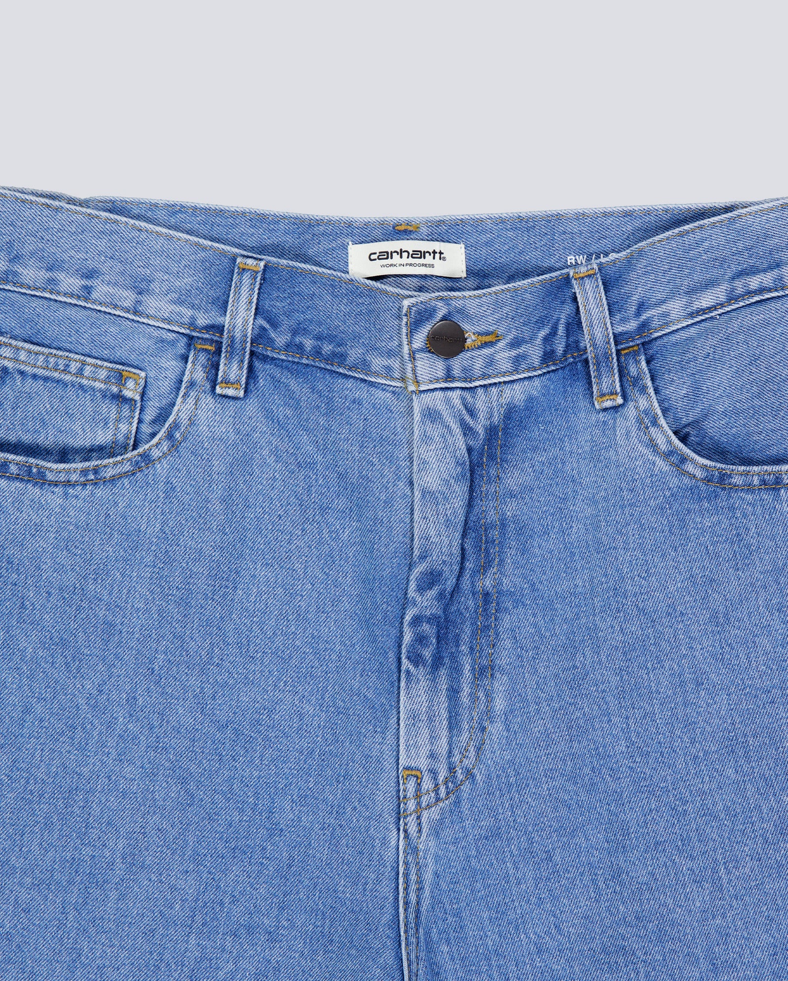 Pantalón Corto Carhartt WIP Brandon Azul Claro Hombre