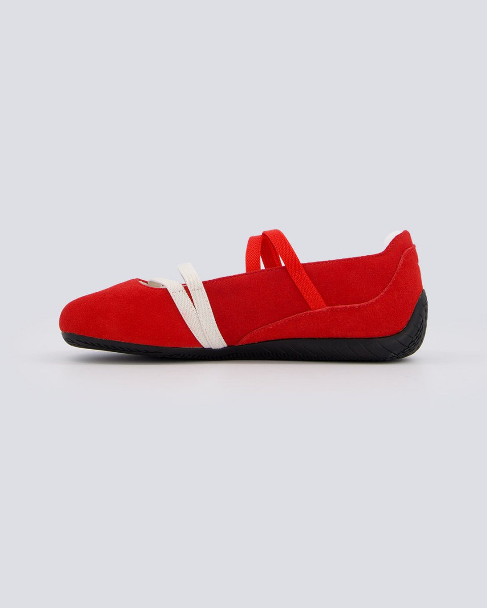 Bailarinas Speedcat Piel Rojo Mujer