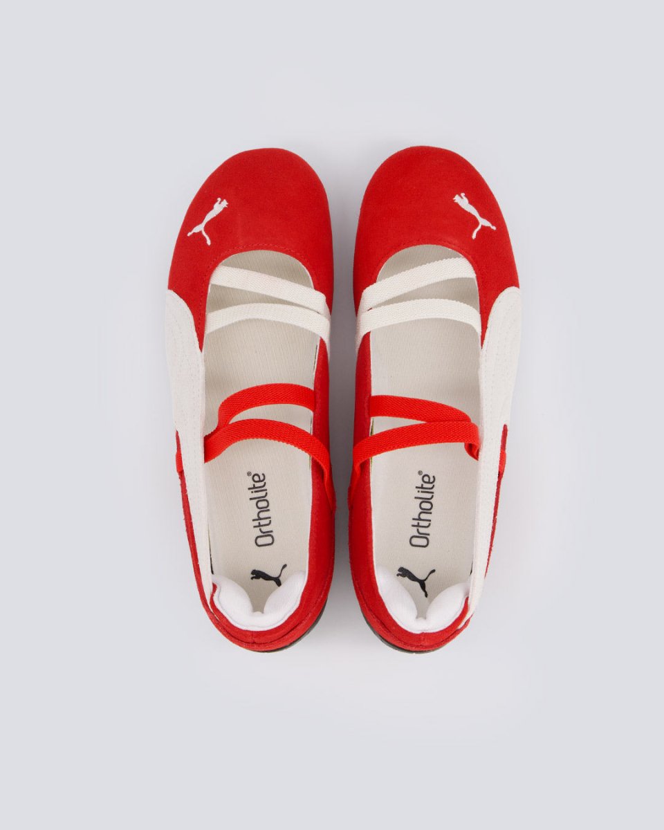 Bailarinas Speedcat Piel Rojo Mujer