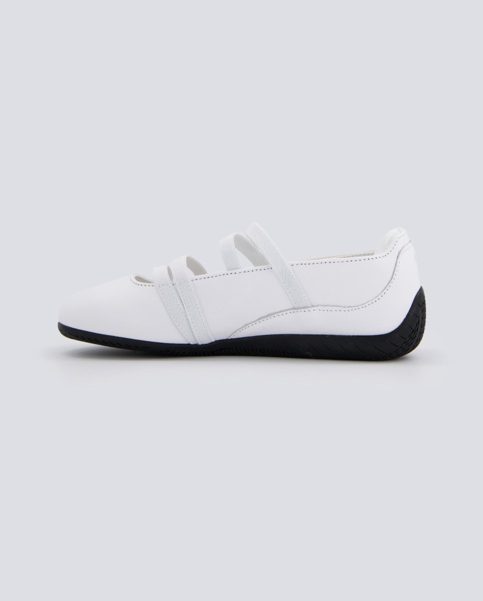 Bailarinas Speedcat Piel Blanco Mujer