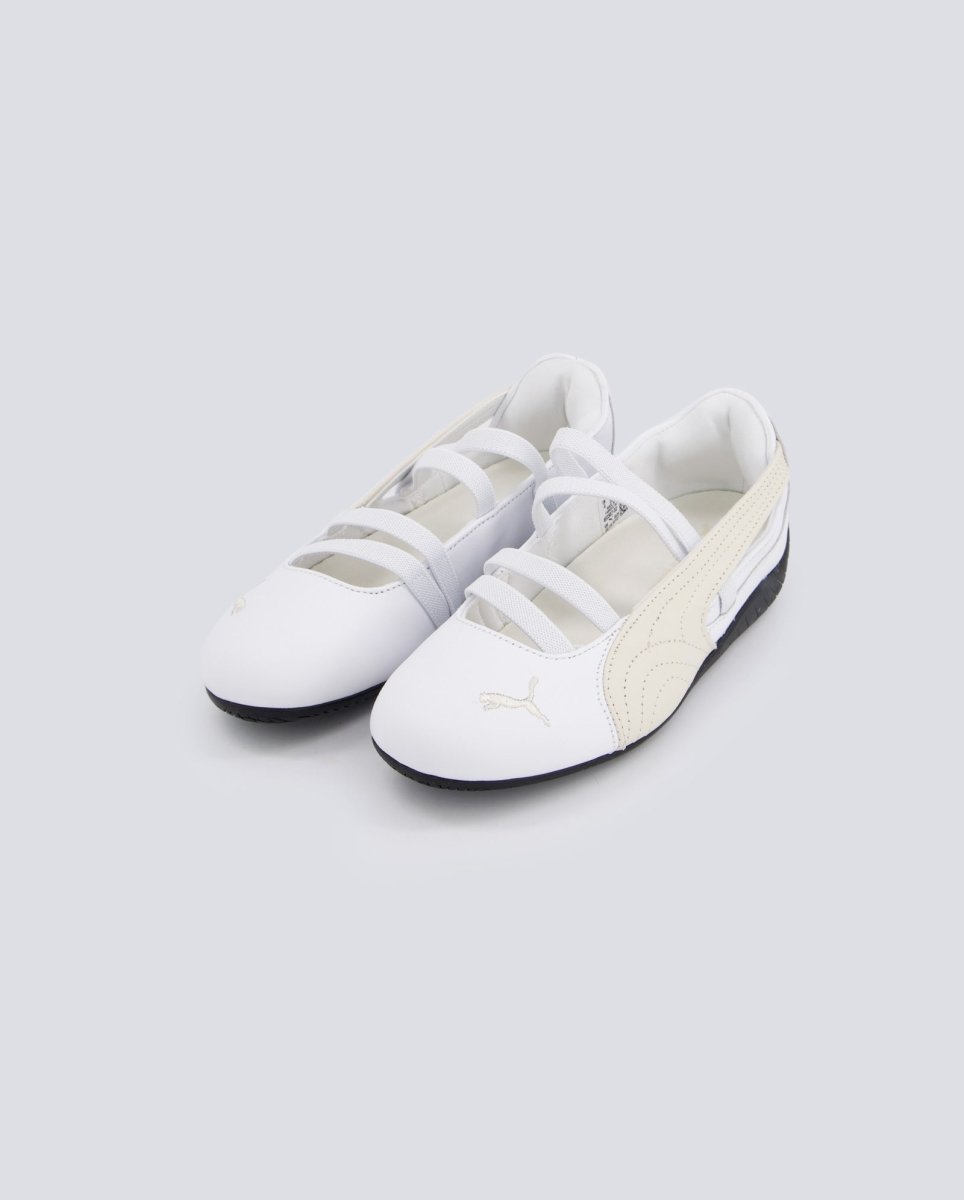 Bailarinas Speedcat Piel Blanco Mujer