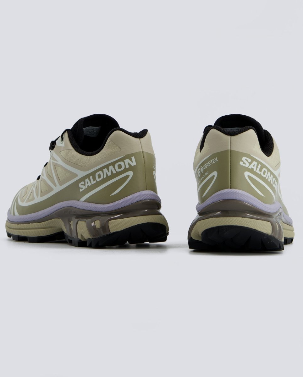 Salomon XT-6 GTX Verde Y Lila Mujer