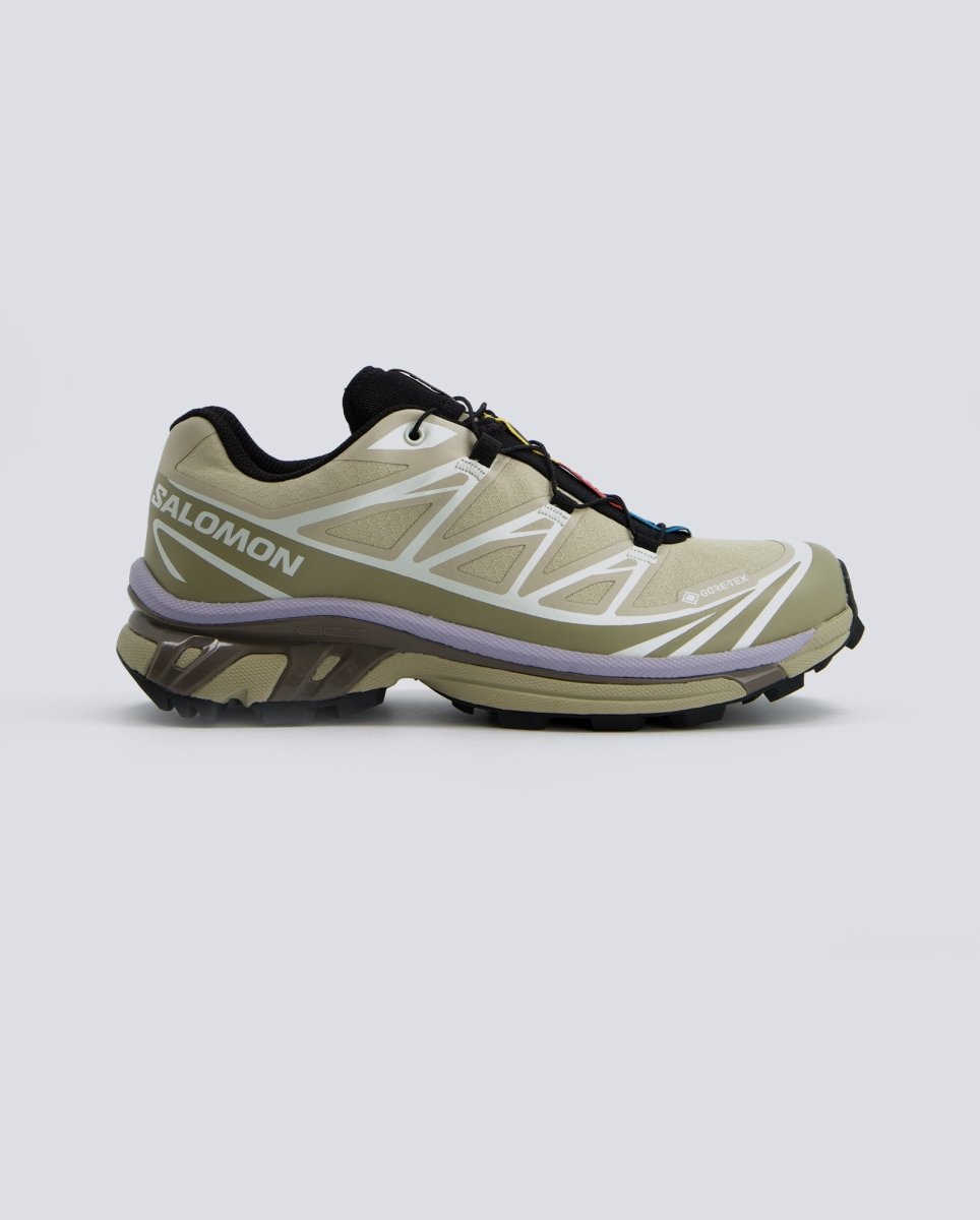Salomon XT-6 GTX Verde Y Lila Mujer