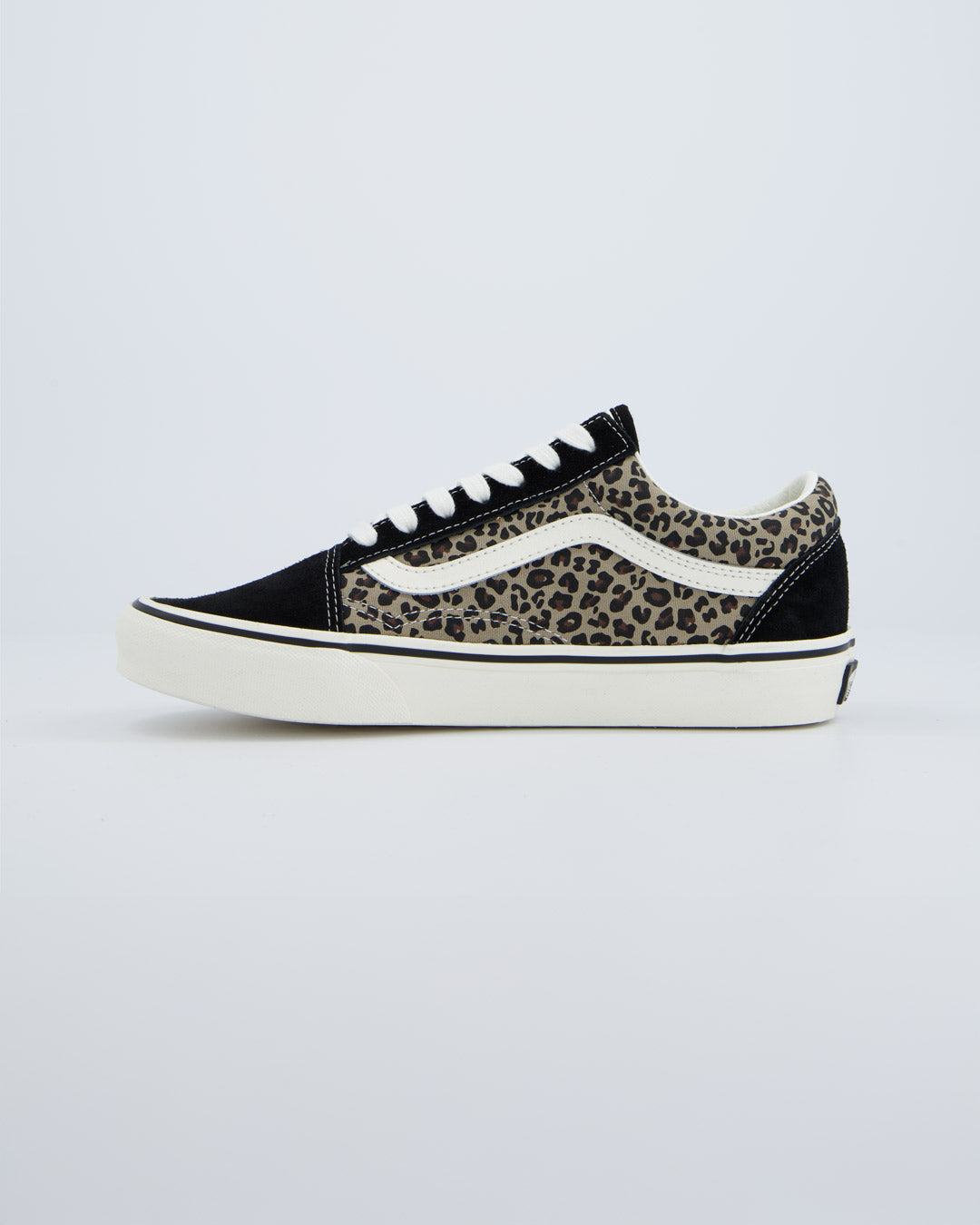 Vans Old Skool Negro Leopardo Mujer