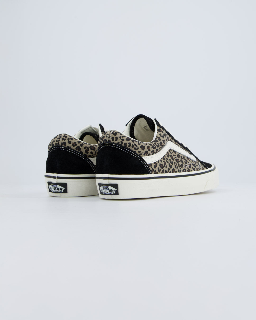 Vans Old Skool Negro Leopardo Mujer
