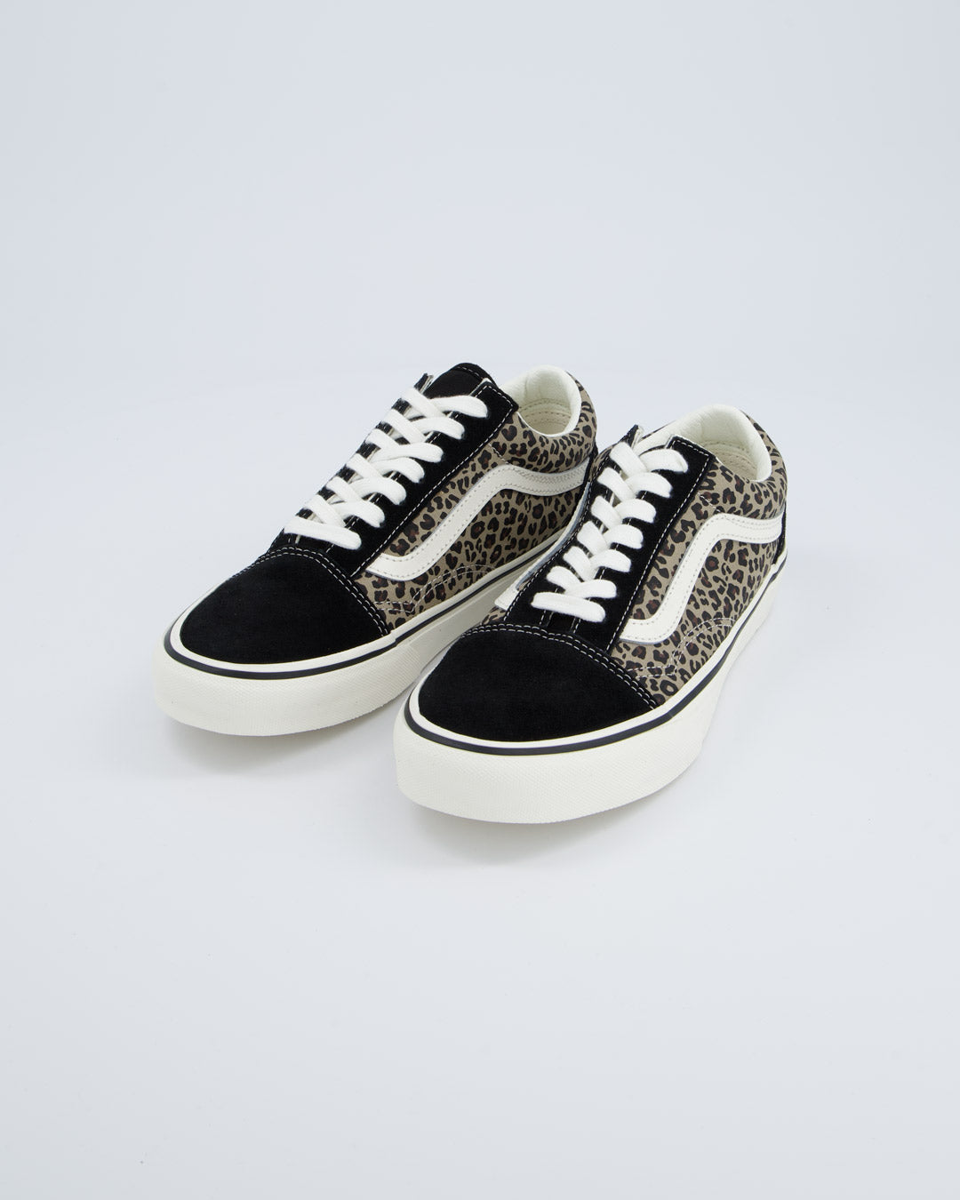 Vans Old Skool Negro Leopardo Mujer