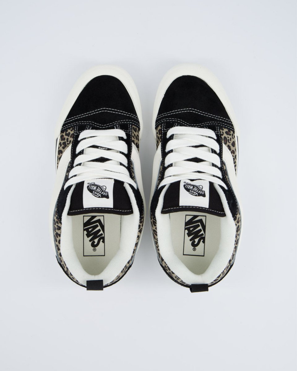 Vans Knu Skool Negro Leopardo Mujer