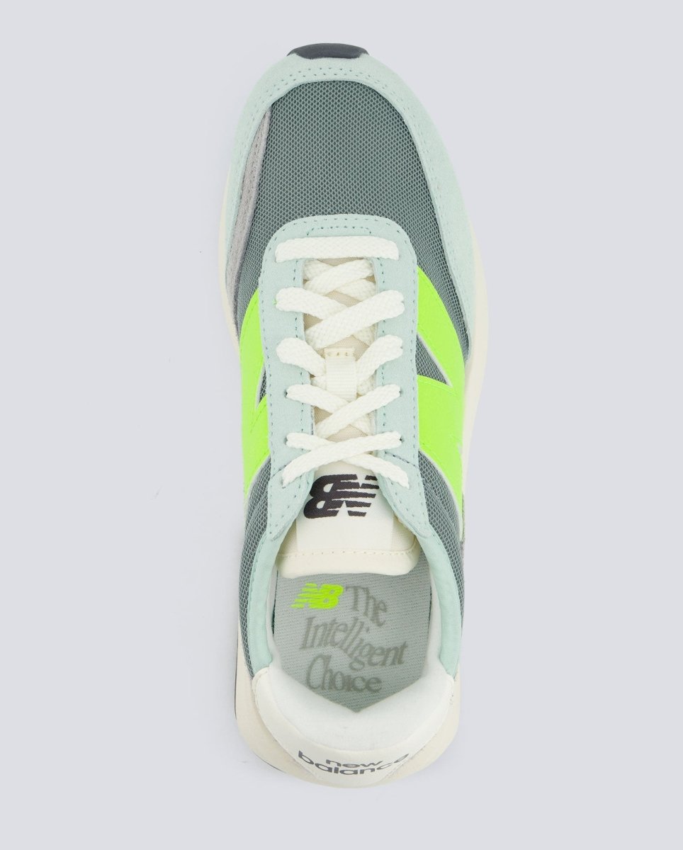 New Balance 370 Gris Y Amarillo Mujer