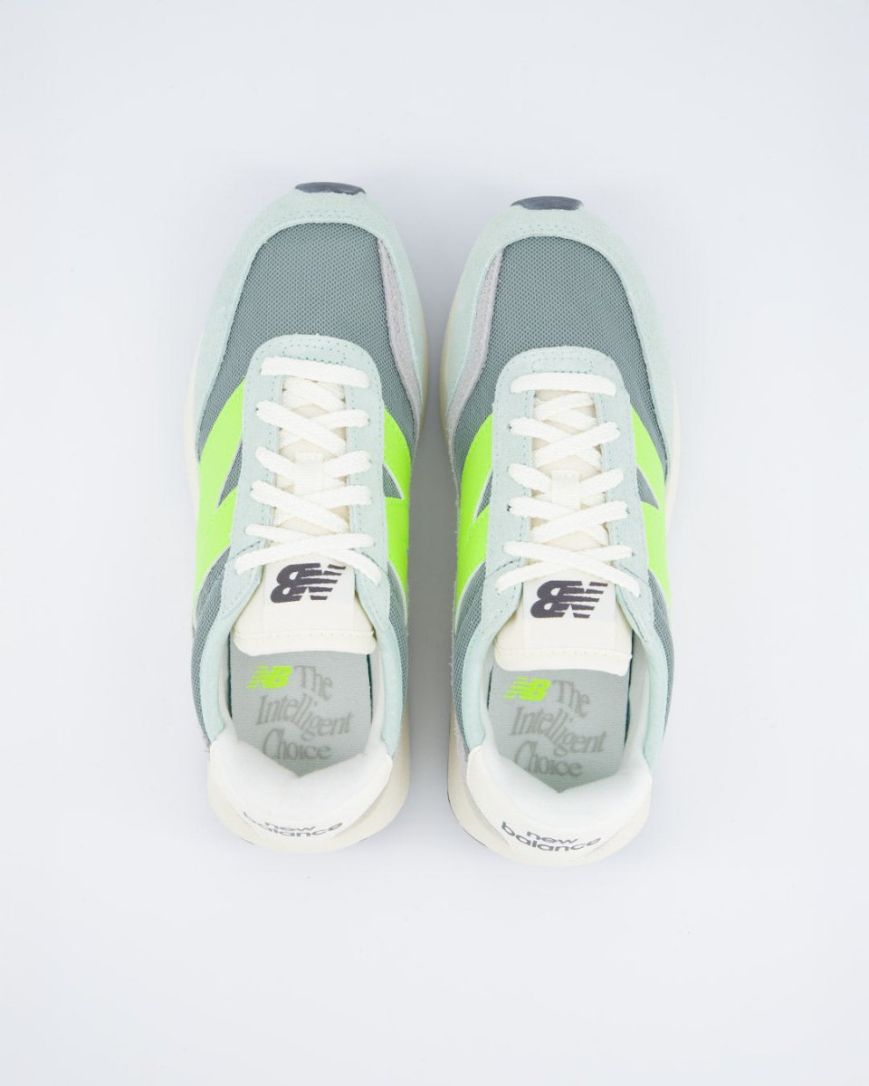 New Balance 370 Gris Y Amarillo Mujer