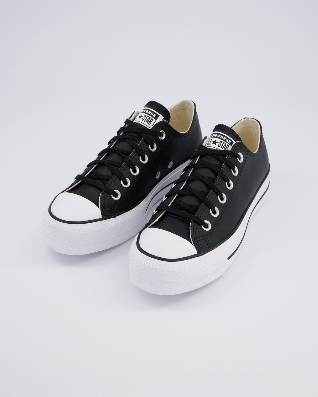 Converse All Star Lift Leather Low Negro Mujer