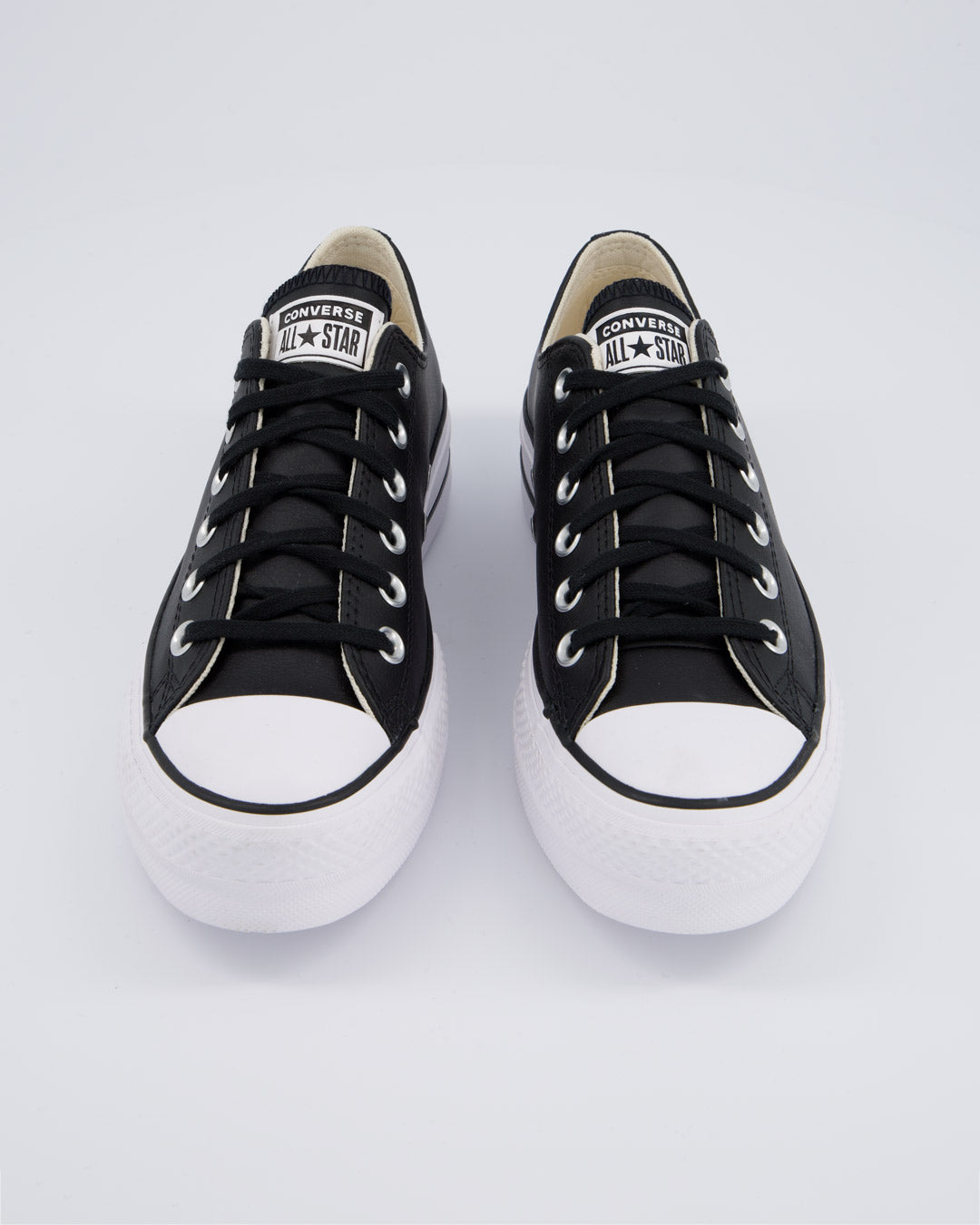 Converse All Star Lift Leather Low Negro Mujer