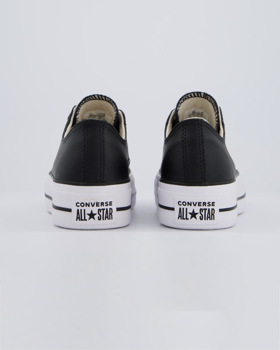 Converse All Star Lift Leather Low Negro Mujer
