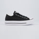 Converse All Star Lift Leather Low Negro Mujer