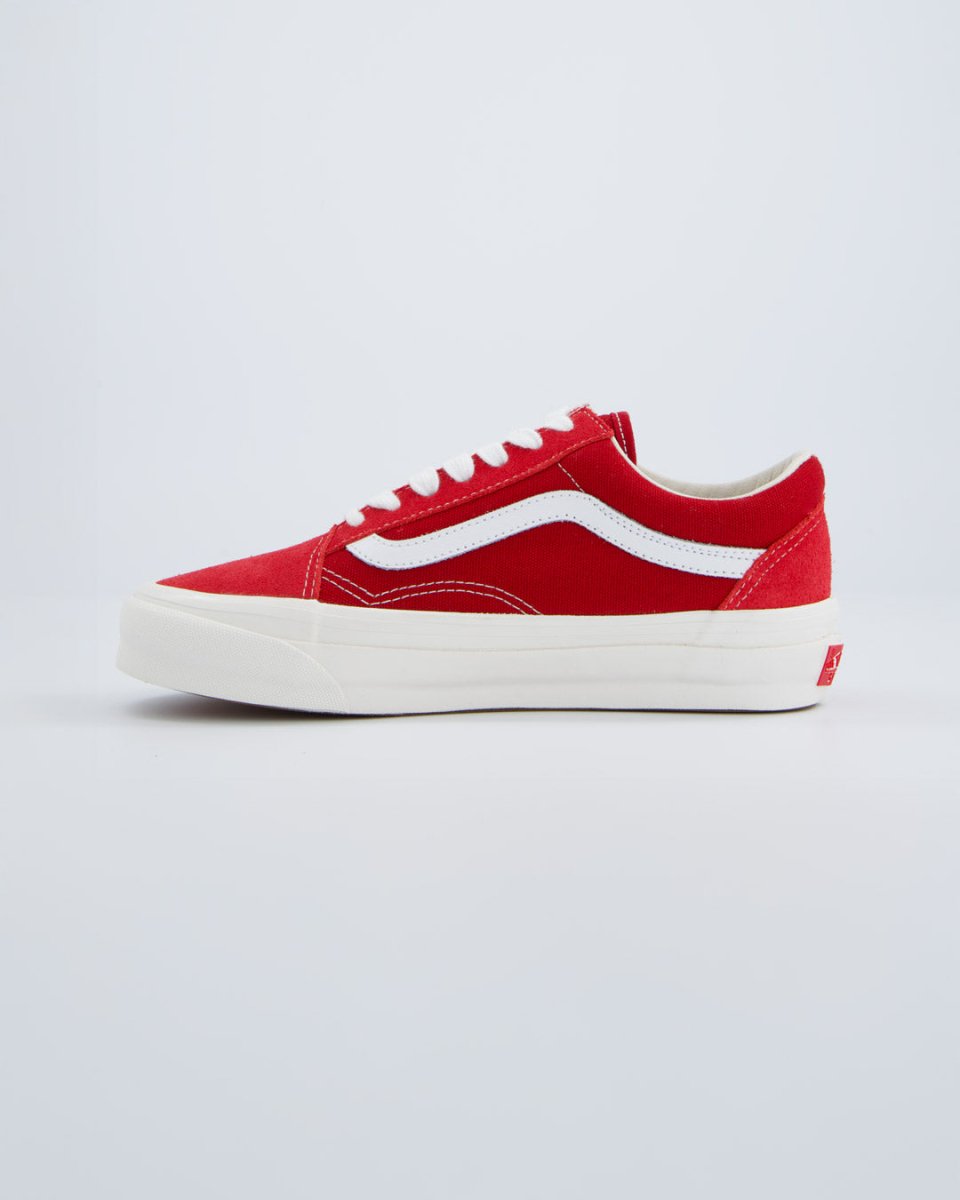 Vans Lx Old Skool Suede Rojo Mujer