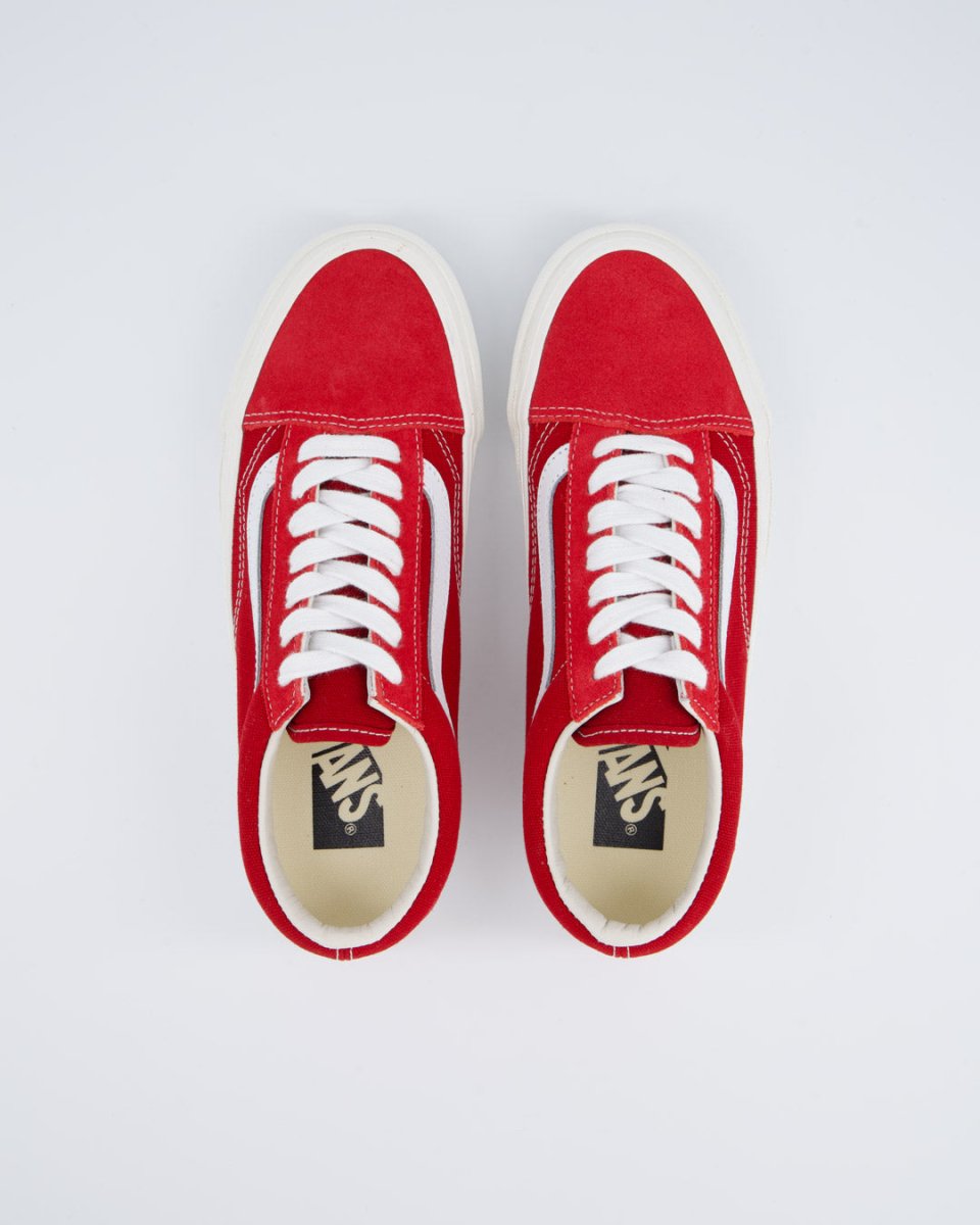 Vans Lx Old Skool Suede Rojo Mujer