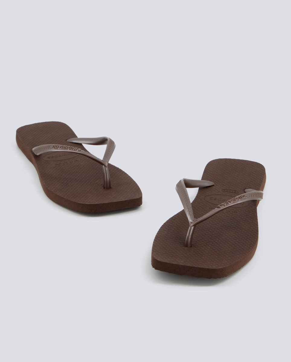Havaianas Slim Square Marrón Mujer
