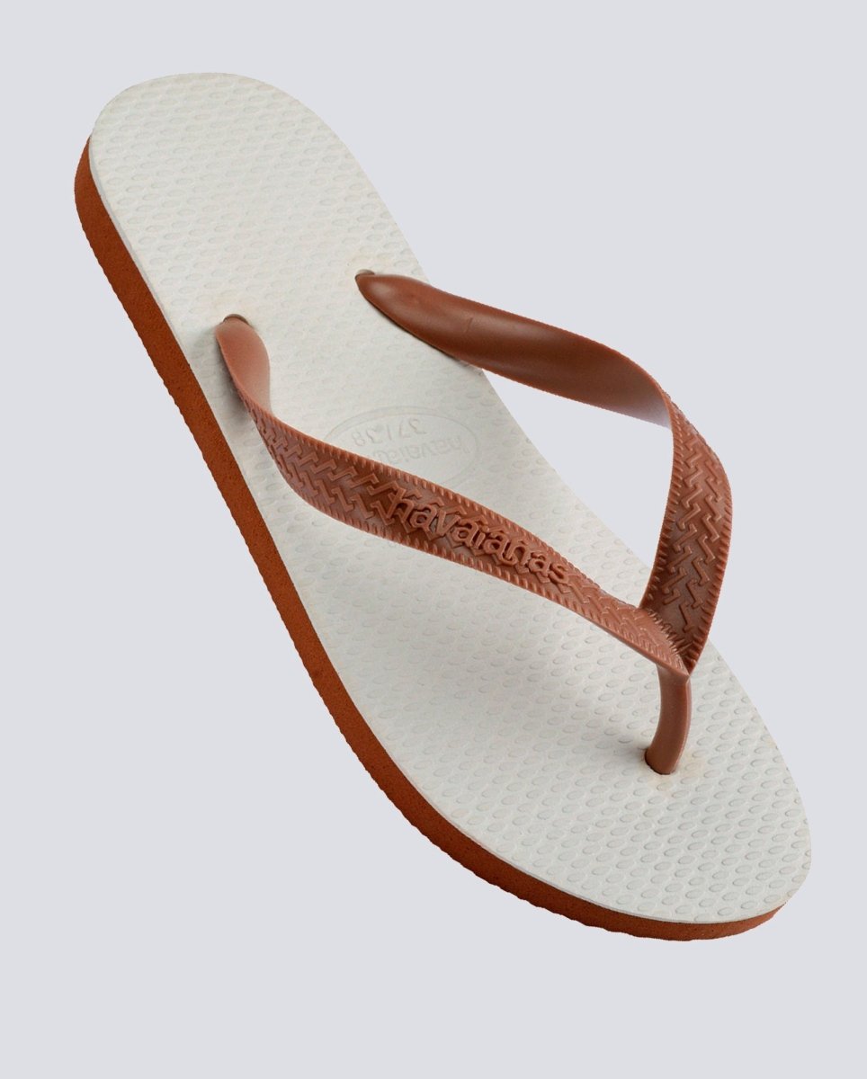 Havaianas Tradi 2.0 Blancas y Marrones Mujer